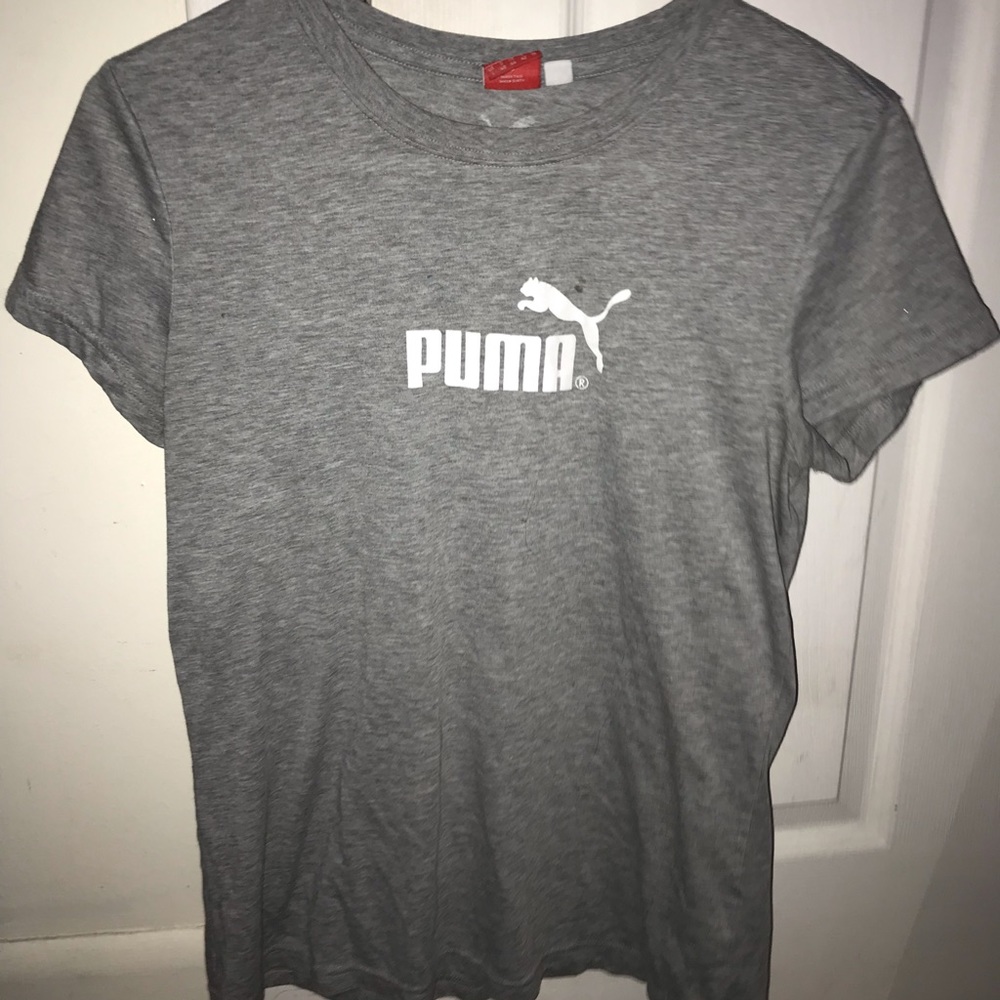 grey puma shirt